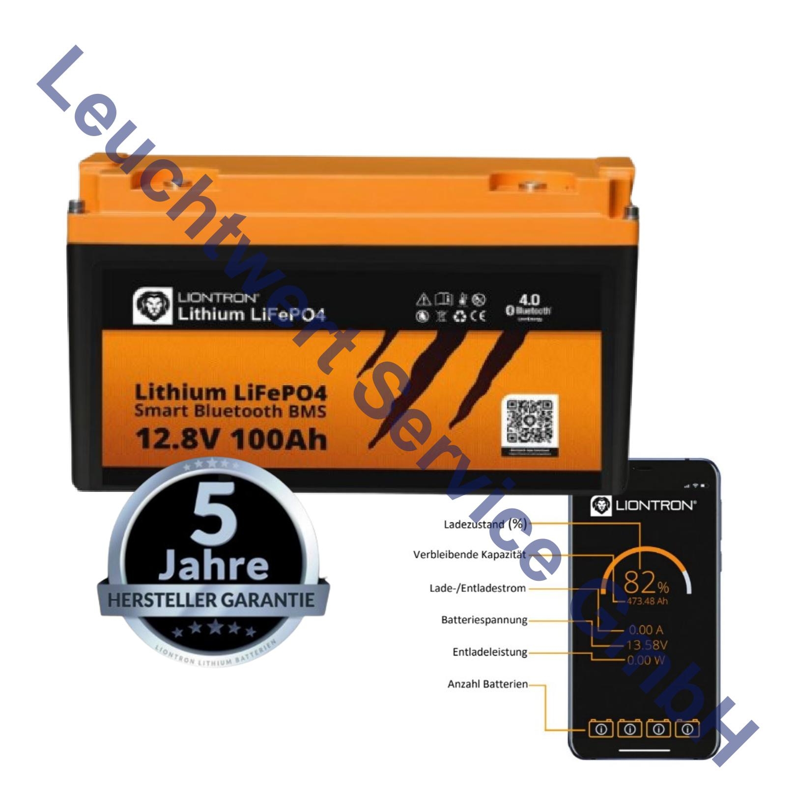 LIONTRON LiFePO4 LX 12,8V 100Ah BMS & Bluetooth