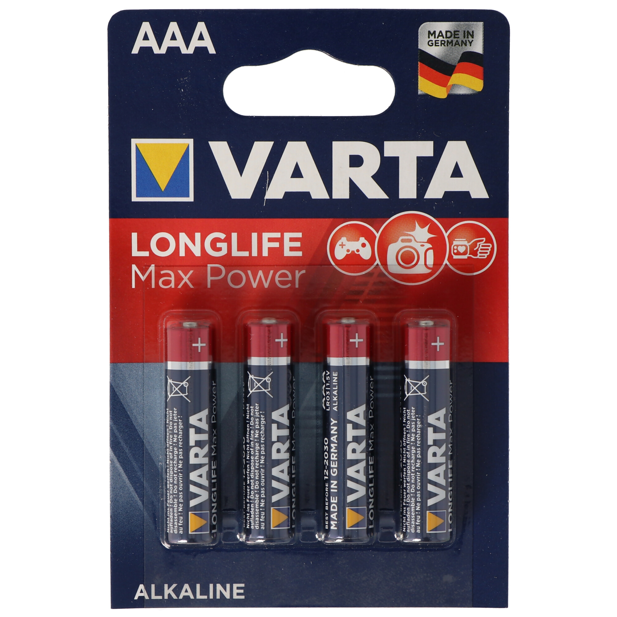 Varta Longlife Max Power AAA 4er-Blister